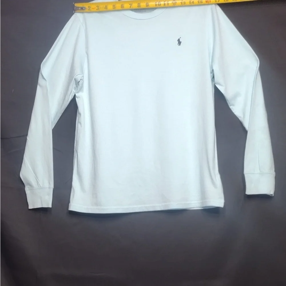 Polo Ralph Lauren Light Blue Long Sleeve Shirt size XL boys pre owned Exellent
